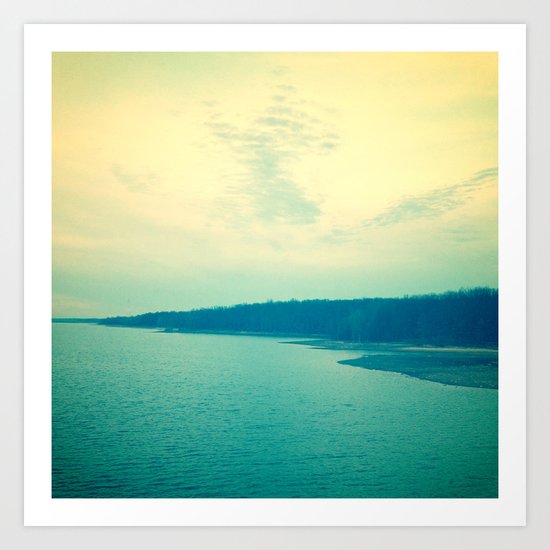 Dreams in Shades of Blue Art Print