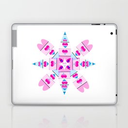Valentines Day Colorful Hearts Mandala Art Patterns for Lovers Laptop Skin
