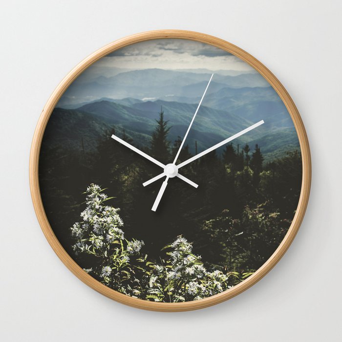 Smoky Mountains - Nature Photography Wall Clock
