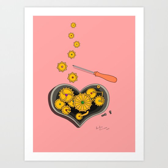 SHIFTING GEARS Art Print