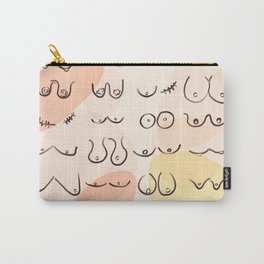 Modern Abstract All Boobies are Beautiful Carry-All Pouch