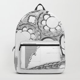 Notre Dame Rose Window Facade Architecture Backpack