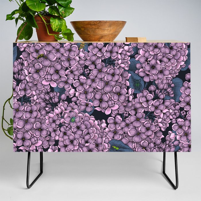 Violet Lilac garden Credenza