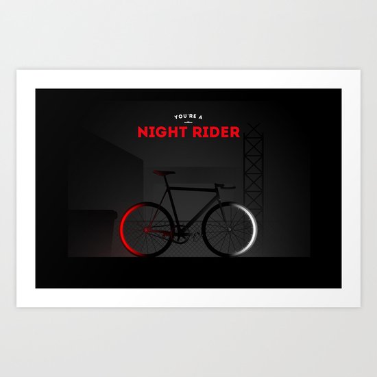Night Rider Art Print