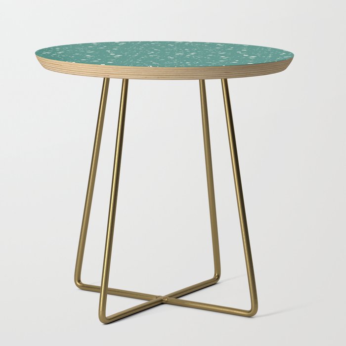 Green Blue Terrazzo Seamless Pattern Side Table