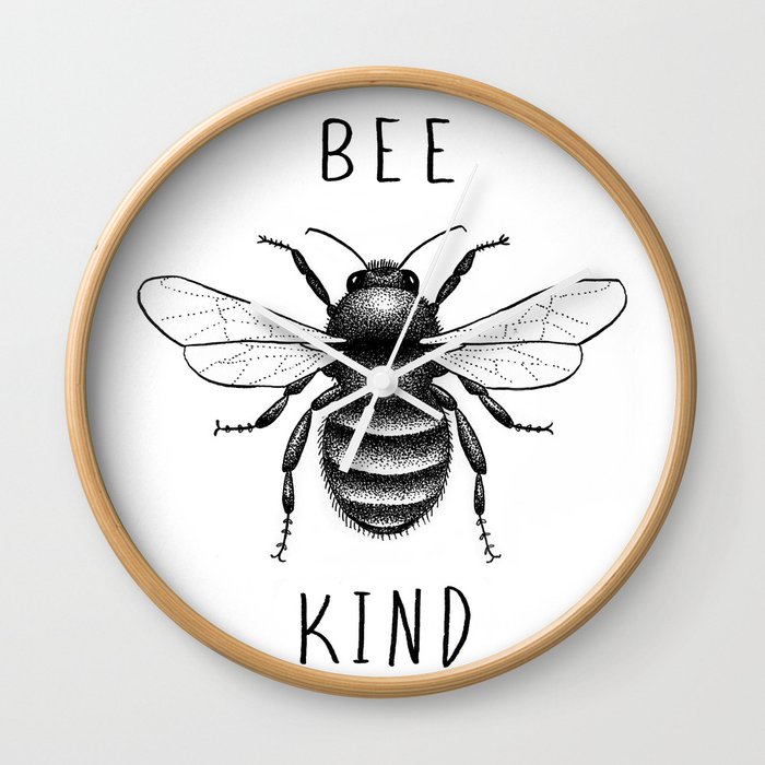 Bee Kind Wall Clock