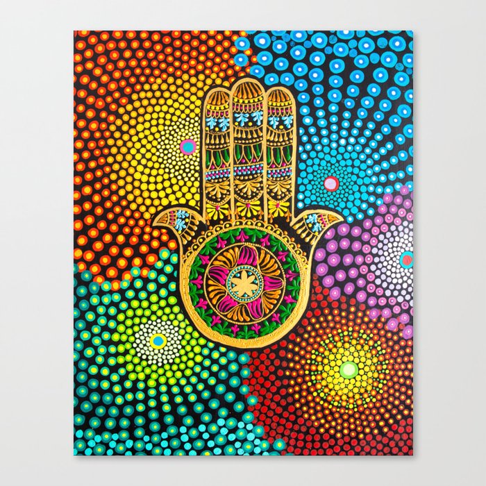 Hamsa Hand Hand Of Fatima Mandala Yoga Art Mandala Art