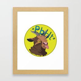 PbHt Goat Framed Art Print