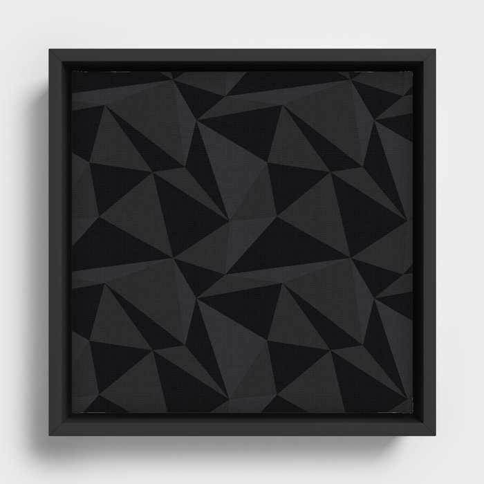 Triangular Black Framed Canvas