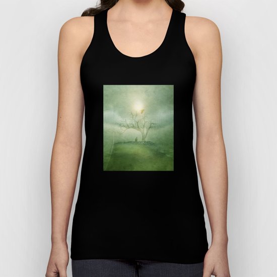 Greenery Sunrise Unisex Tank Top