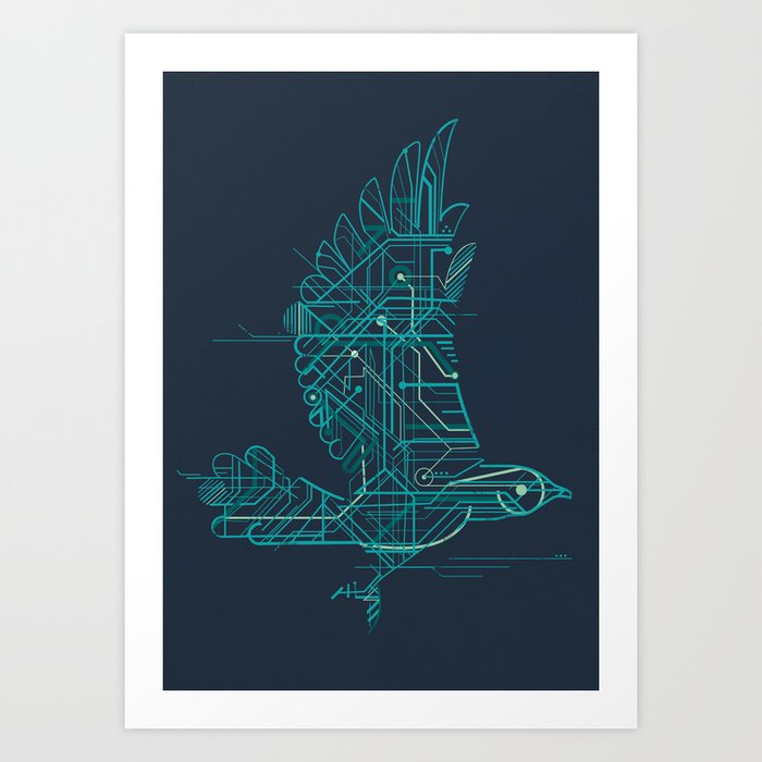 Wind-Up Bird Art Print