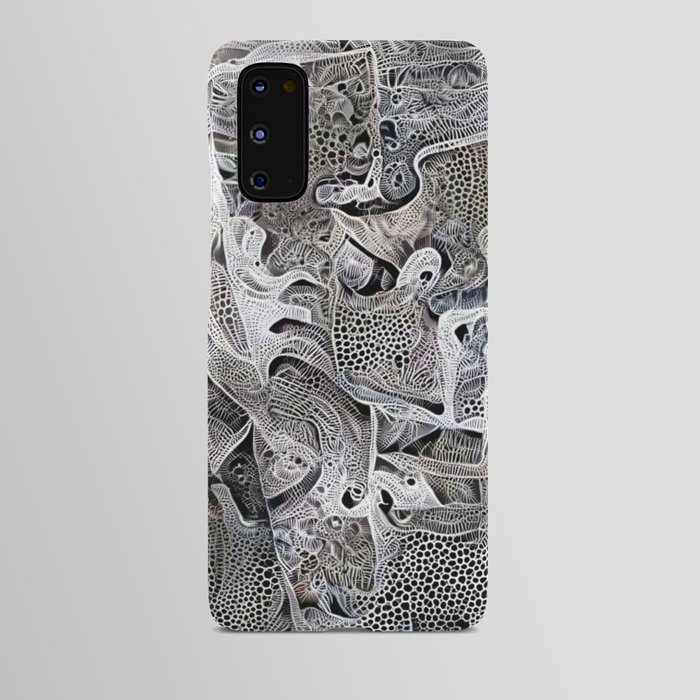 Black and White Fractals Android Case