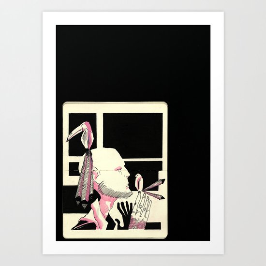 Talking Birds Art Print