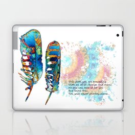 The Path Colorful Feather Art For Comfort  Laptop Skin