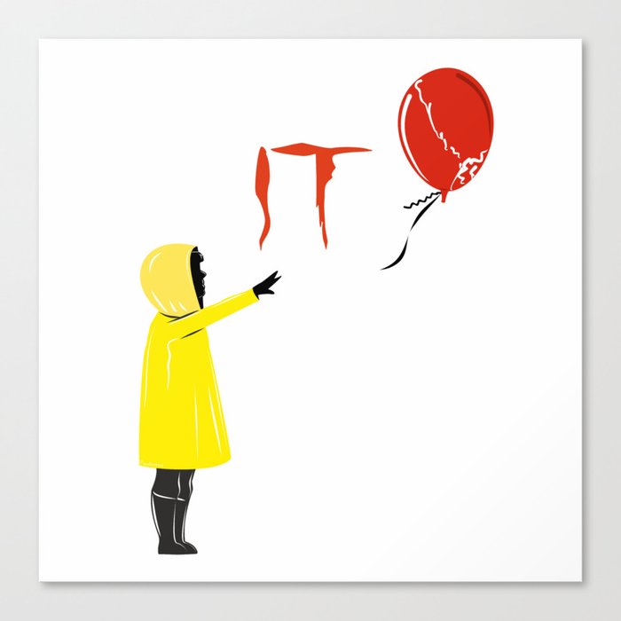 It Clown Pennywise Canvas Print By Pendientera Society6