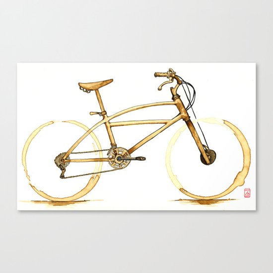 Coffee Wheels #01 Canvas Print