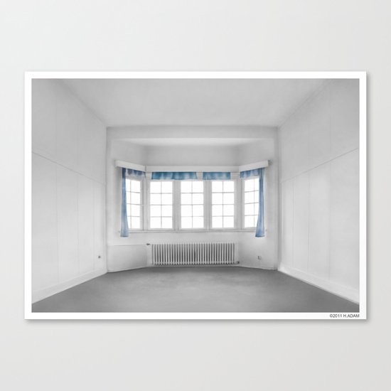 the blue Canvas Print