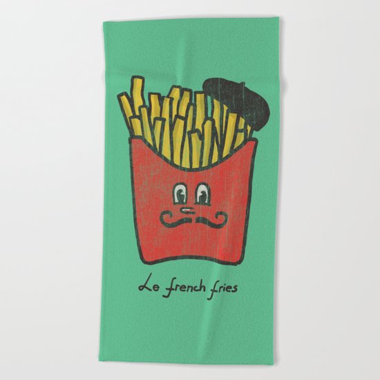 French Fries Beach Towel