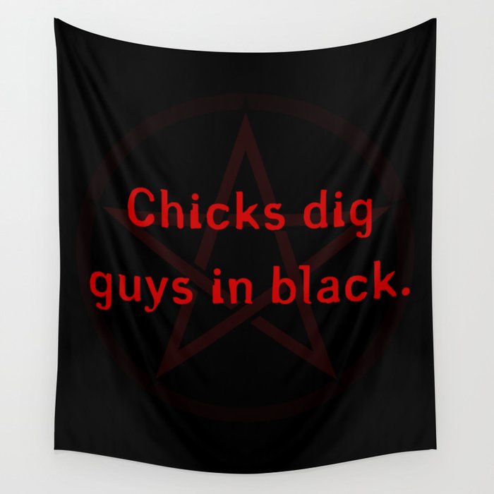Guys In Black Wall Tapestry By Jackaloppstudios Society6