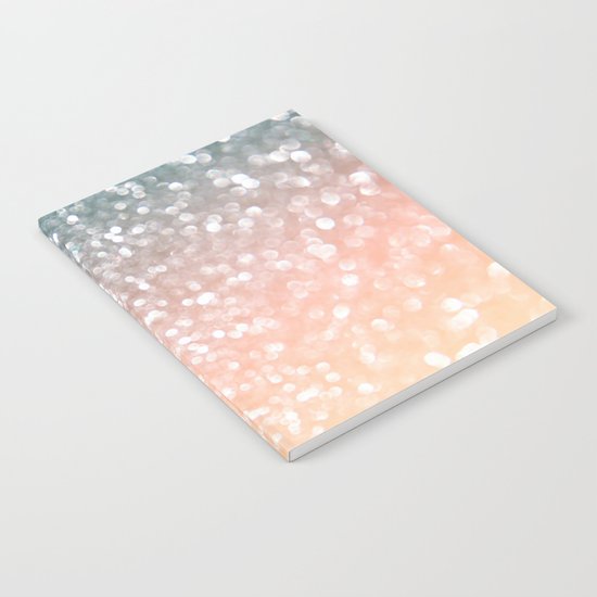 Rosequartz Rose Gold glitter - Pink luxury glitter sparkling design Notebook