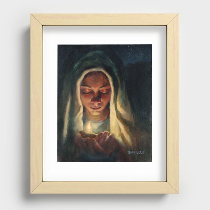 Wise Virgin Recessed Framed Print