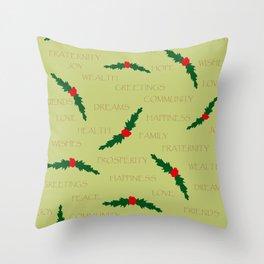 Christmas Mistletoe #1 Throw Pillow