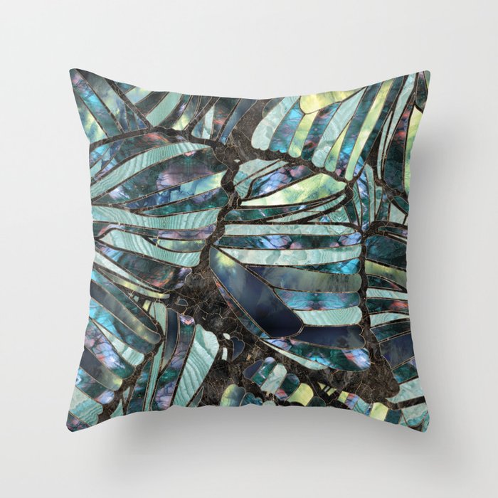 Butterfly wing pattern  -Translucent Agate Throw Pillow