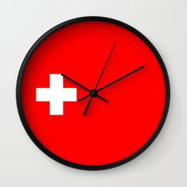 Swiss Cross - Swiss Flag Wall Clock