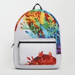 Love garden Backpack | Watercolor, Bibi, Vector, Floral, Bloom, Multicolor, Pop Art, Heart, Graphicdesign, Concept 