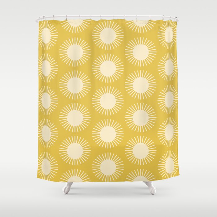 Sun Pattern III Shower Curtain