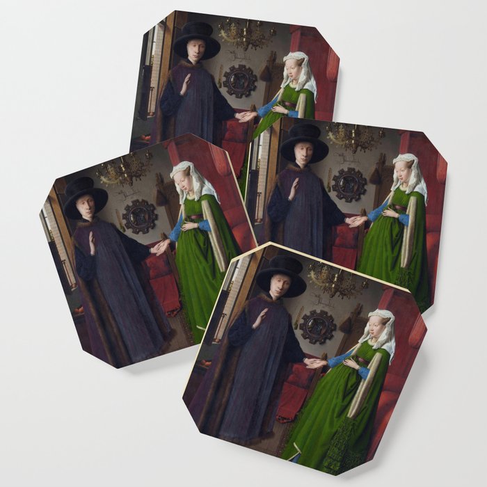 The Arnolfini Portrait, Jan van Eyck, 1434 Coaster