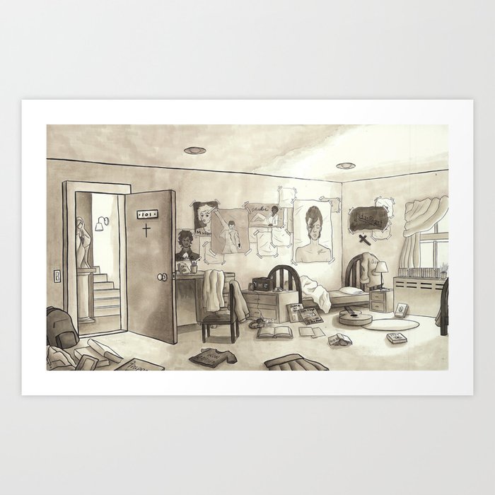 Rebellious 80s Bedroom Art Print By Technicolordust Society6