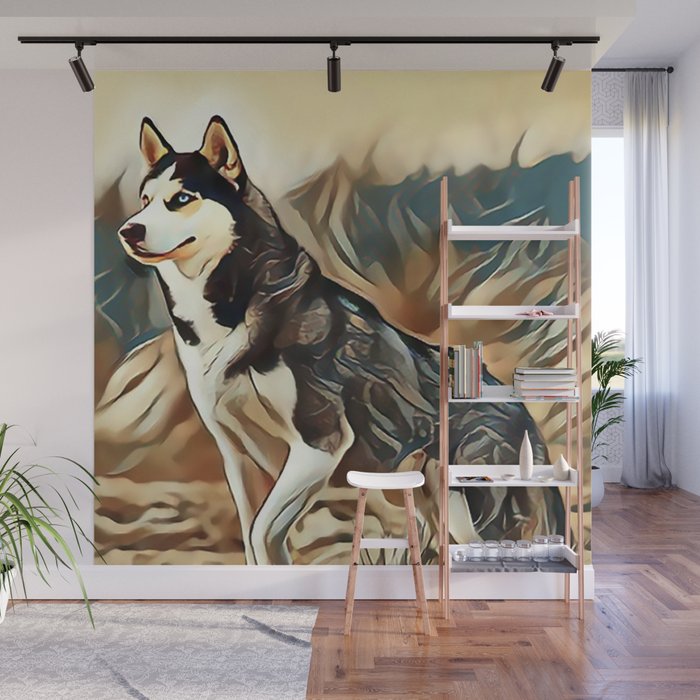 Siberian husky wall art store