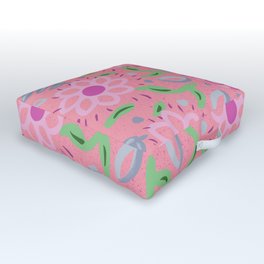 Garden Sunshine Pink Outdoor Floor Cushion