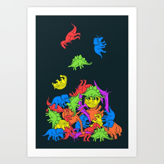 Tetrisaurus Art Print