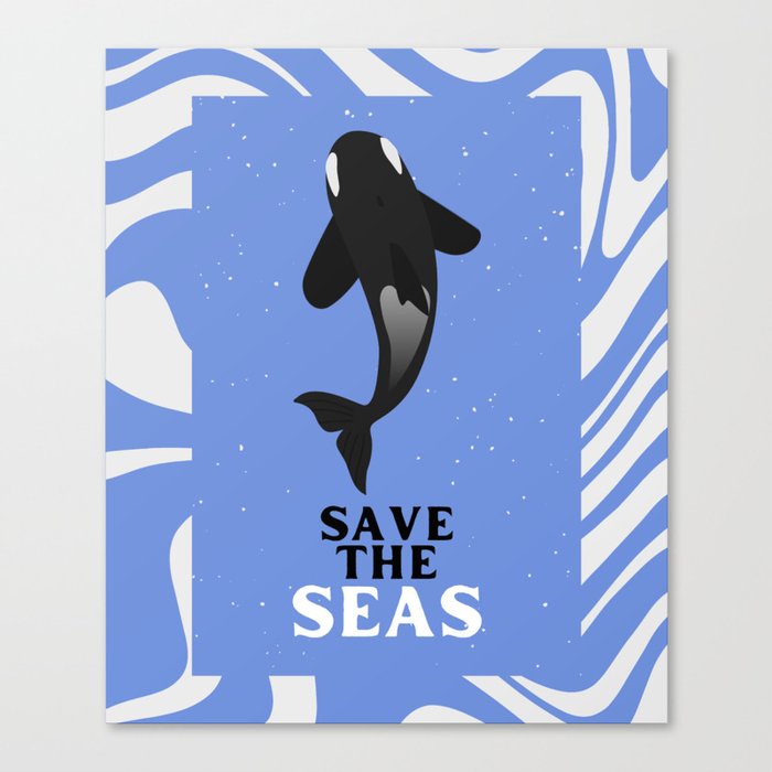 World Oceans Day - Save the seas Canvas Print
