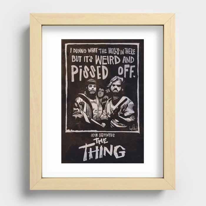 John Carpenter's The THING Recessed Framed Print
