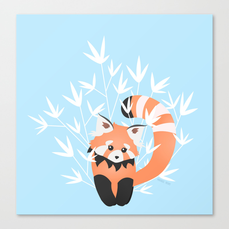 Baby Red Panda Sky Canvas Print By Mauvaisetroupe Society6 Baby cartoon panda in sailor costume. society6