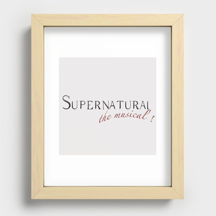Supernatural The Musical! Recessed Framed Print