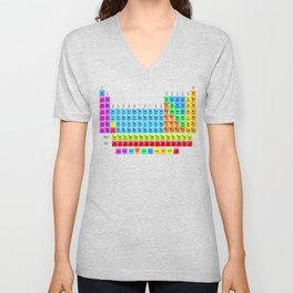 Periodic Table of Mendeleev (element) V Neck T Shirt