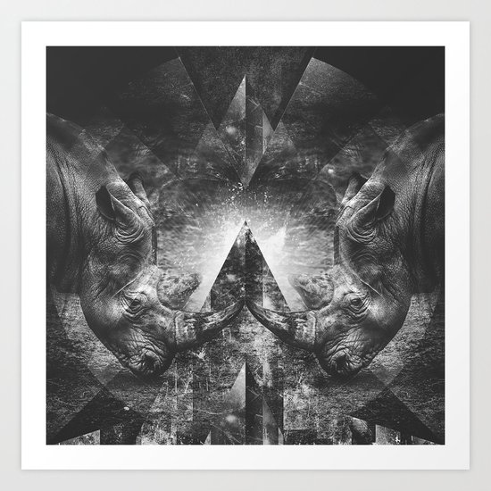 Rhino resistance Art Print