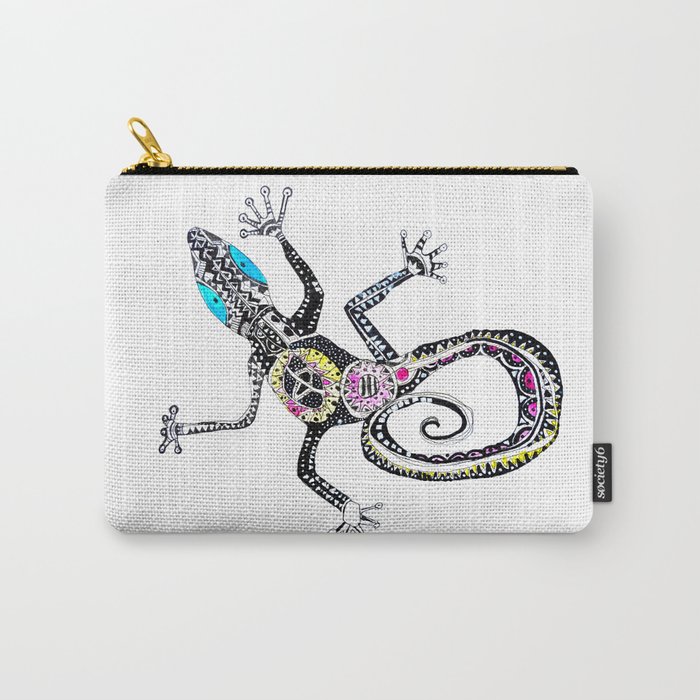 Sticky fingers. Gecko, by Miss C Carry-All Pouch