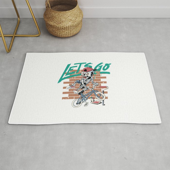Lets Go Cycling Rug