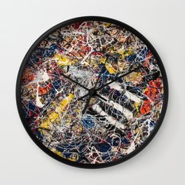 Number 17A â Jason Pollock Wall Clock
