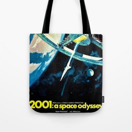 2001 A Space Odyssey 1968 American Lobby Broadside Vintage Film Poster Tote Bag