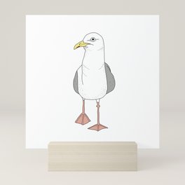 Stephen the seagull Mini Art Print
