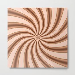 IMPRESSIVE ABSTRACT PATTERN DREAM CHOCOLATE SWIRL Metal Print | Dotted, Pasteltones, Midcentury, Abstractflow, Impressive, Abstractminimal, Abstractart, Softshapes, Modernabstract, Geometric 