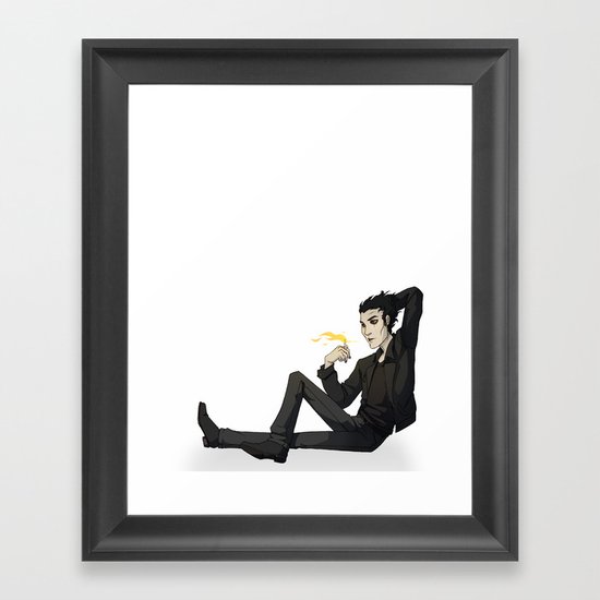 Flame Framed Art Print