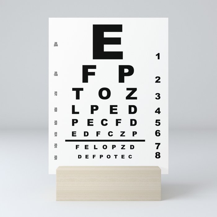 Eye Test Chart Print