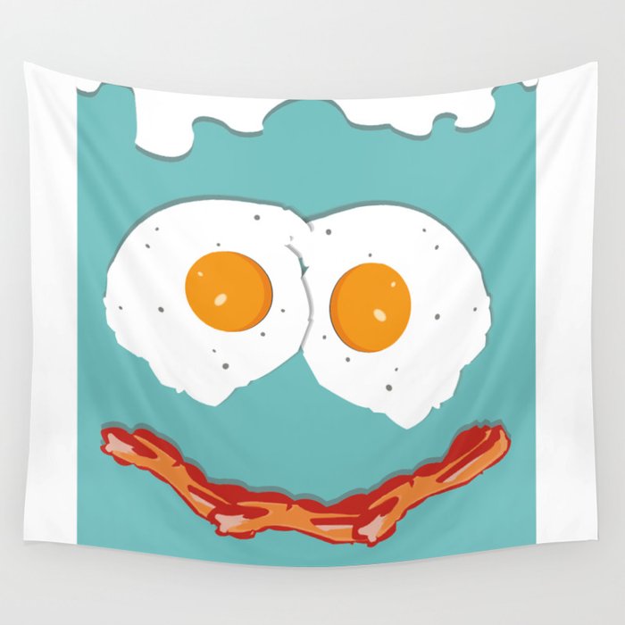 Smiling Baconegg  Wall Tapestry